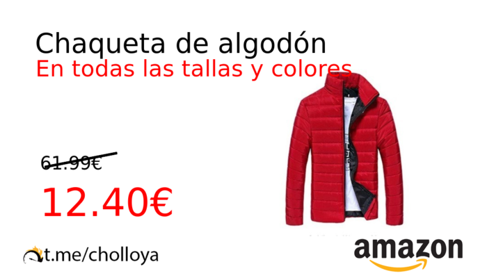 Chaqueta de algodón