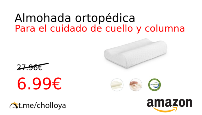 Almohada ortopédica