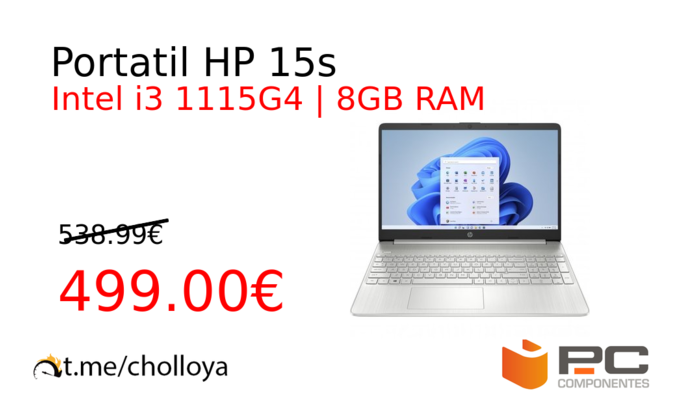 Portatil HP 15s