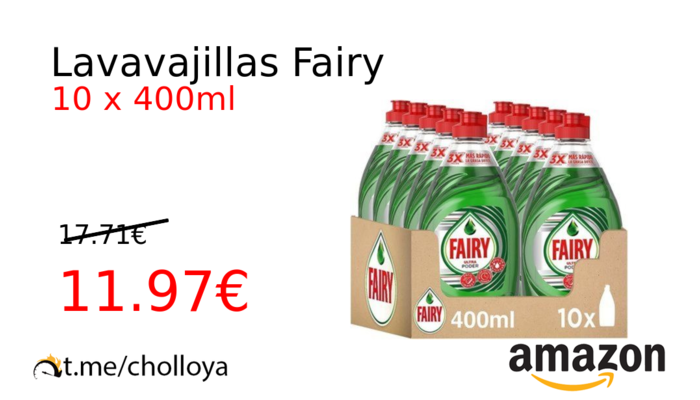 Lavavajillas Fairy