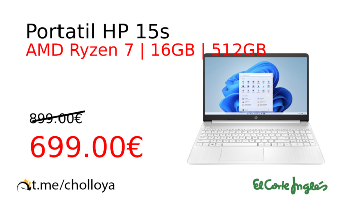 Portatil HP 15s