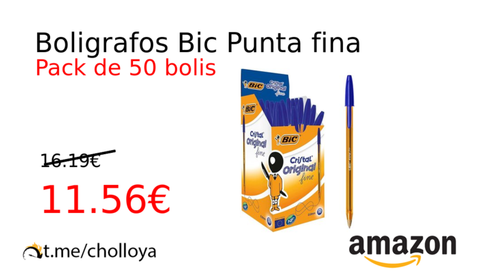 Boligrafos Bic Punta fina