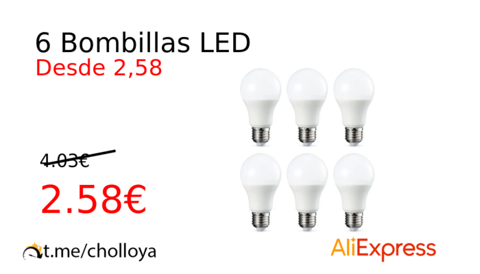 6 Bombillas LED