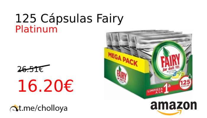 125 Cápsulas Fairy