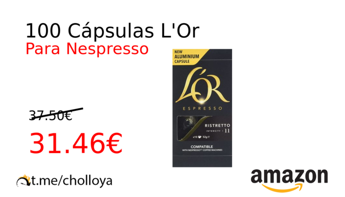 100 Cápsulas L'Or