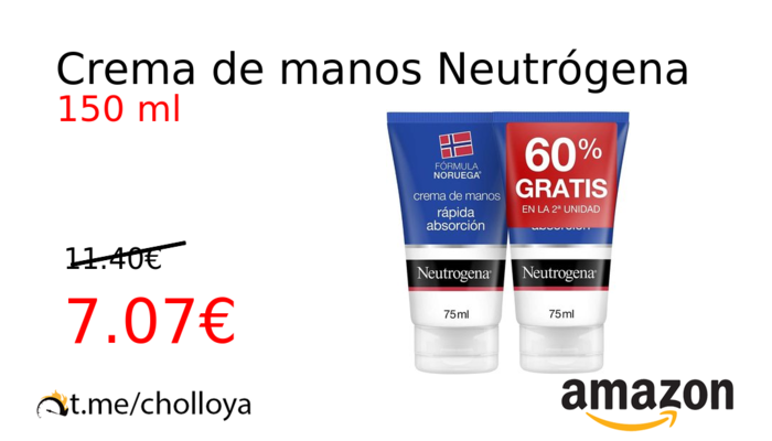 Crema de manos Neutrógena