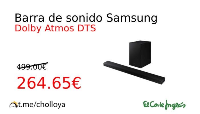 Barra de sonido Samsung