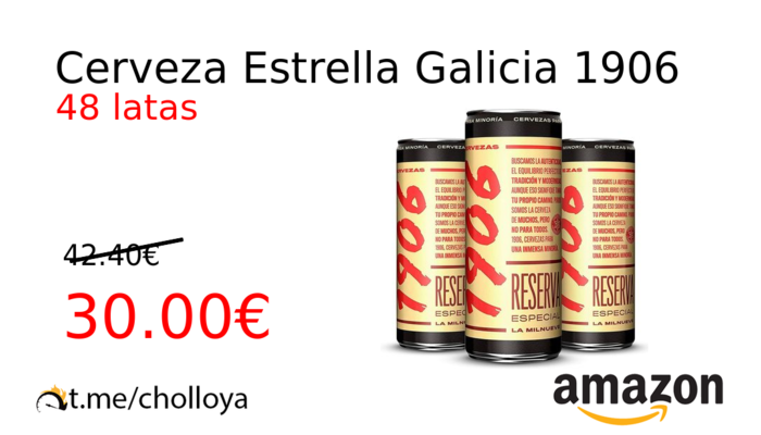 Cerveza Estrella Galicia 1906