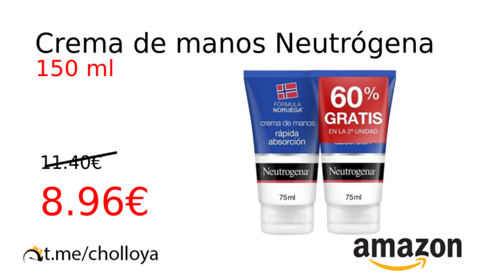 Crema de manos Neutrógena