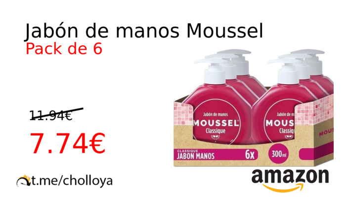 Jabón de manos Moussel