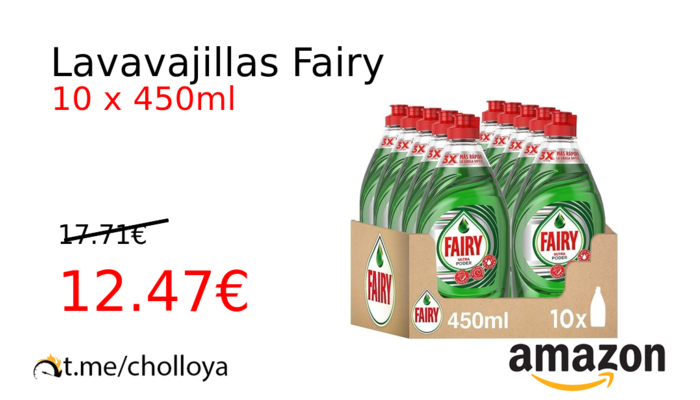 Lavavajillas Fairy