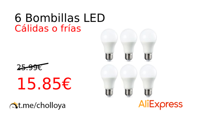 6 Bombillas LED