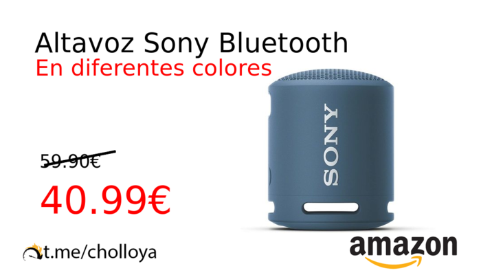 Altavoz Sony Bluetooth