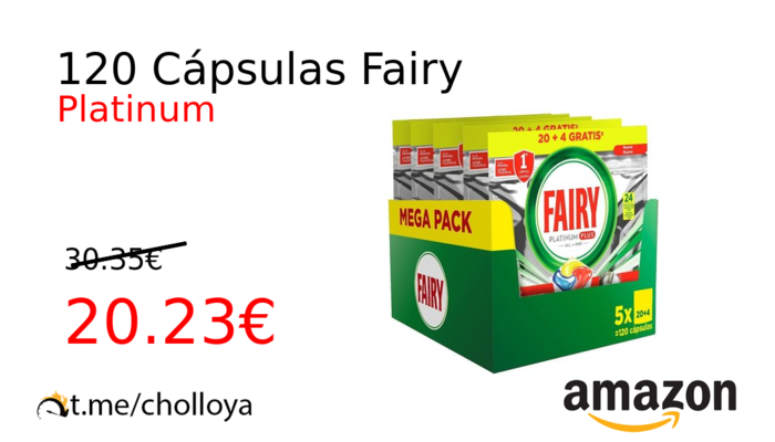 120 Cápsulas Fairy