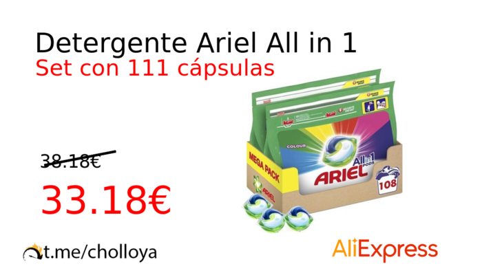 Detergente Ariel All in 1