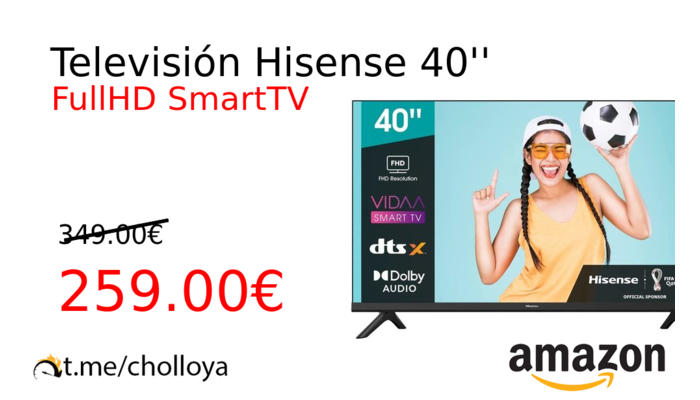 Televisión Hisense 40''