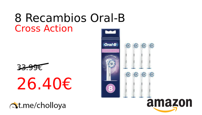 8 Recambios Oral-B