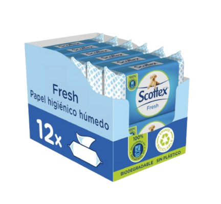Papel húmedo Scottex