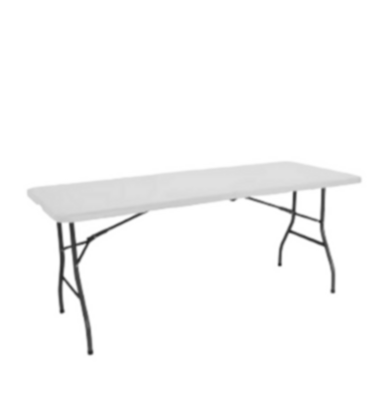 Mesa plegable de resina