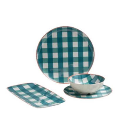 Vajilla Verde Melamina