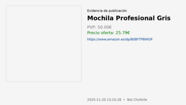 Mochila Profesional Gris