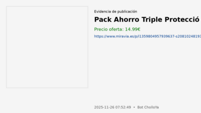 Pack Ahorro Triple Protecció