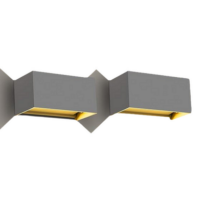 Aplique LED Rectangular Gris