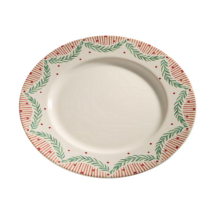 Plato Navideño Árboles