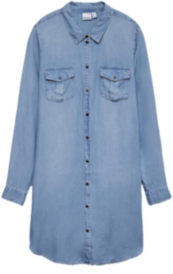 Vestido Largo Manga Clara