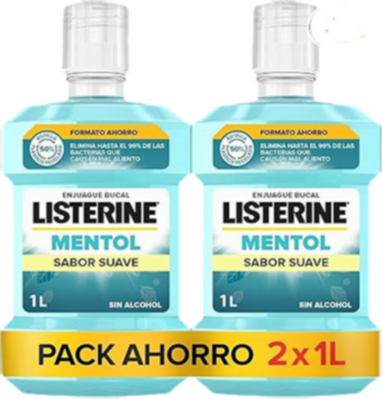 Listerine Mentol Suave 2x1L