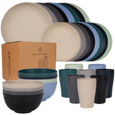 Vajilla Natural Paja Trigo