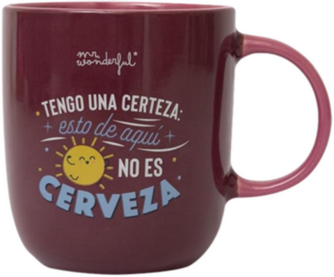 Taza Certeza No Cerveza