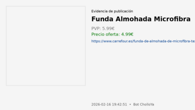 Funda Almohada Microfibra