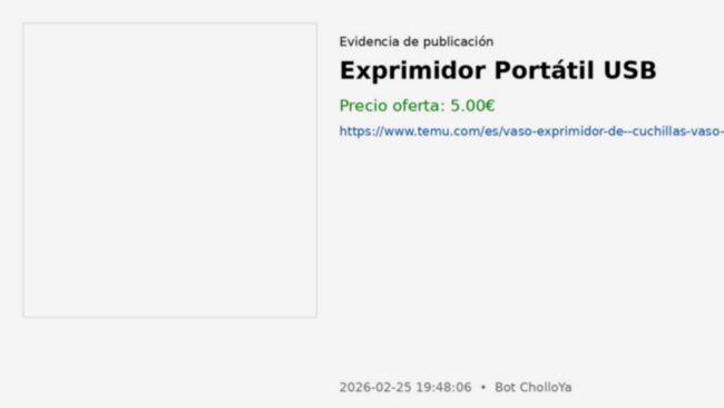 Exprimidor Portátil USB