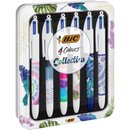 Caja Metálica 6 BIC 4Colores