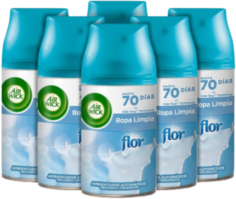 6 recambios Air Wick Flor