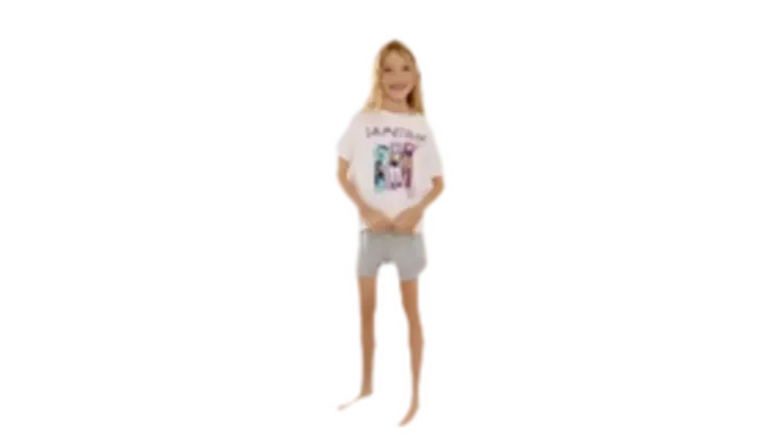 Pijama Niña K-POP Cotton Juice Manga Corta Rosa