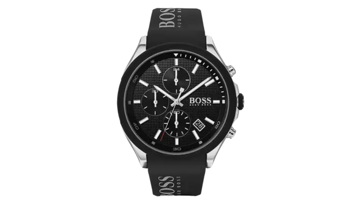 Reloj Hugo Boss 1513716 para Hombre con Esfera Negra y Brazalete de Goma