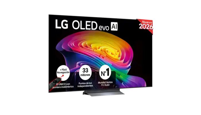 Televisor LG OLED65C66LB 4K de 164 cm con Smart TV e IA