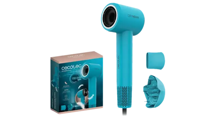 Secador Cecotec DryNova Blue con Motor Brushless de 110.000 rpm