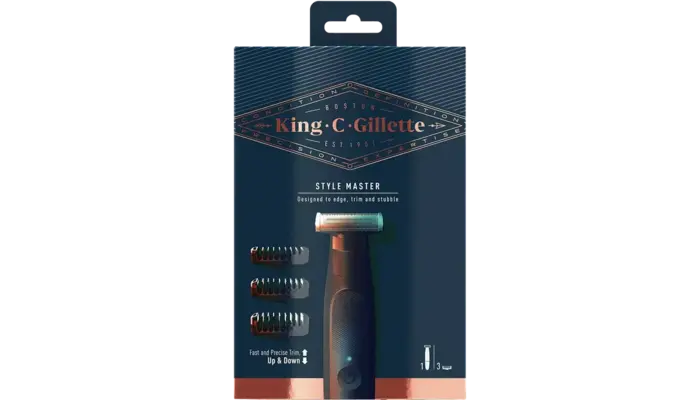 Recortadora Gillette King C. Style Inalámbrica 4D para Hombre