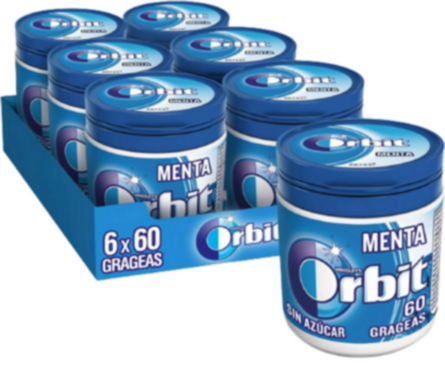 Chicles Orbit Sin Azúcar