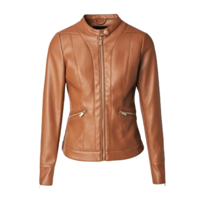 Cazadora Slim efecto piel