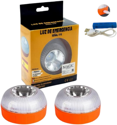 2 luces de emergencia