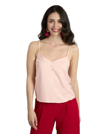 Top Naf Naf con puntillas