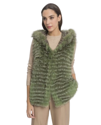 Chaleco de pelo para mujer