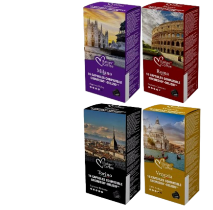 96 Cápsulas de café Delizio