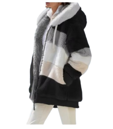 Abrigo con capucha mujer