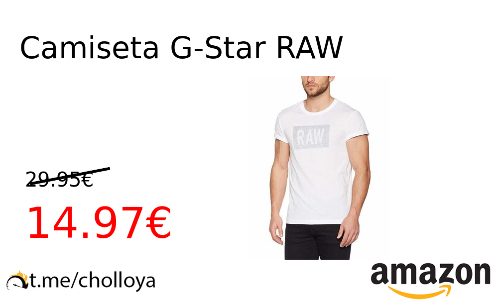 Chollo! Camiseta G-STAR RAW sólo 16.96 euros. - Blog de Chollos