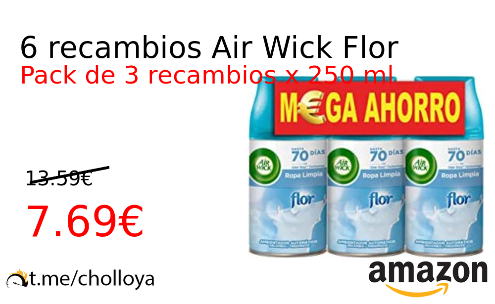 Recambio Air Wick Flor Ropa